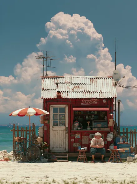 La cabane du bord de mer