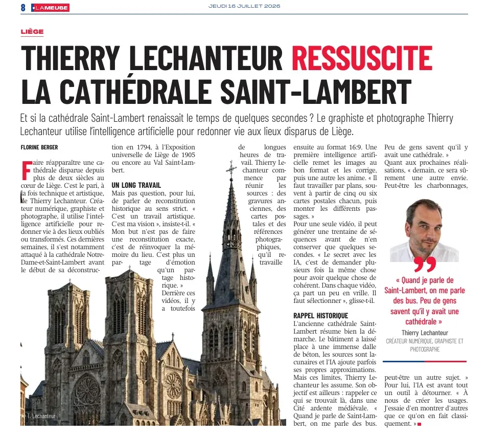 La Meuse, Thierry Lechanteur ressuscite la cathédrale Saint-Lambert