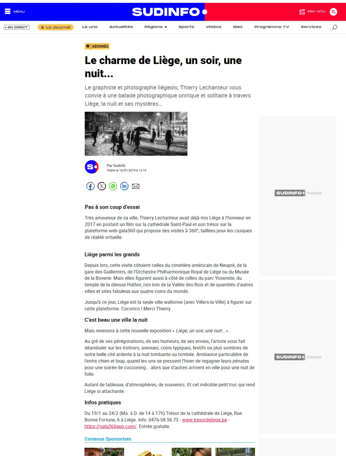 Sudpresse, Le charme de « Liège, un soir, une nuit… »