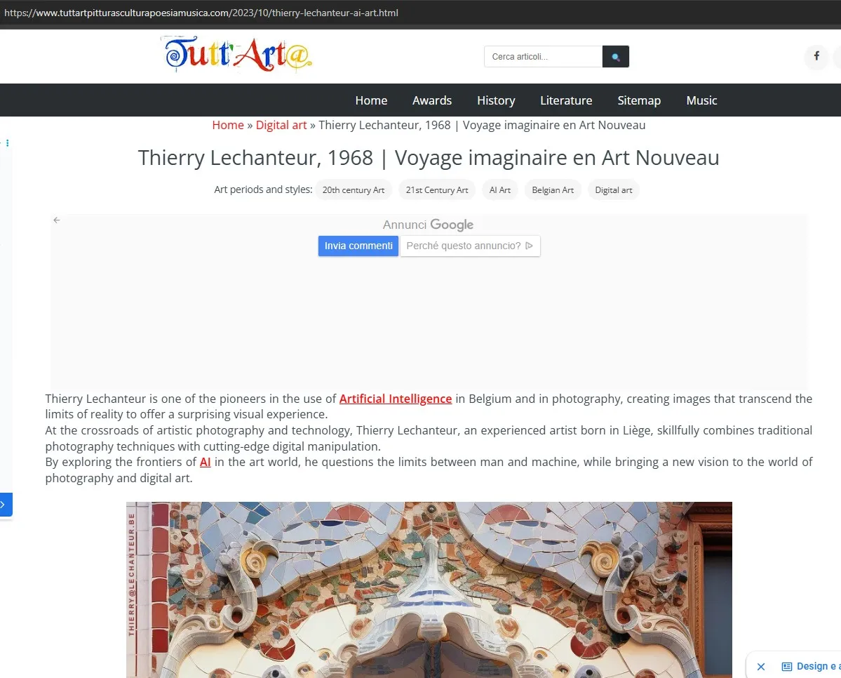 Tutt'Art@, Thierry Lechanteur — AI Art