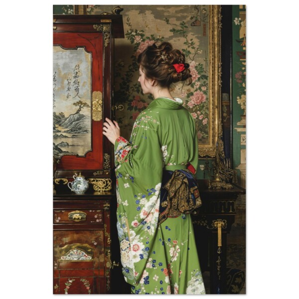 La dame au Kimono Vert
